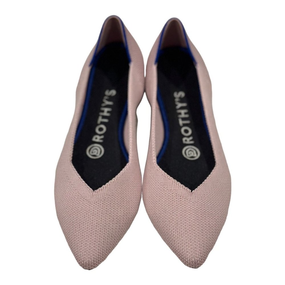 Rothy’s The Point in Petal Pink Flats - Size 6 NEW